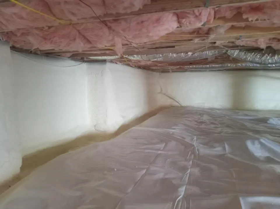 Crawl space encapsulation with closed-cell spray foam for Spray Foam Roofing in Vandenberg Village